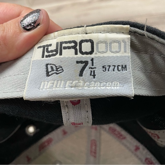 Vintage NCAA Temple Owl Hat Tyro 001 New Era Fitted Hat 7 1/4 Stretch Black - Picture 8 of 8